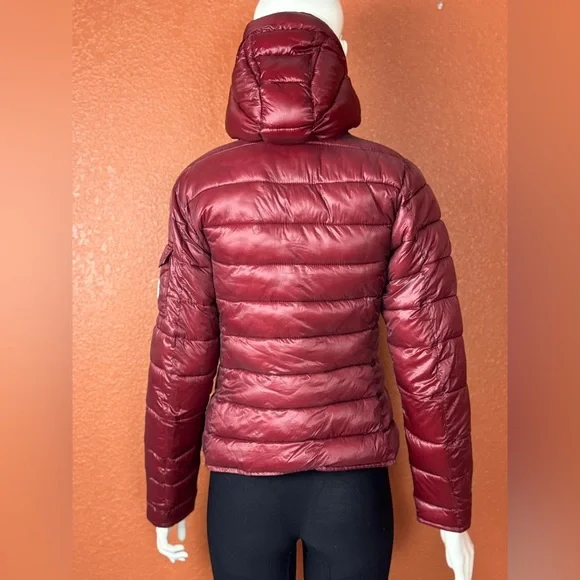 Moncler Deep Red Puffer Jacket - Picture 11 of 17